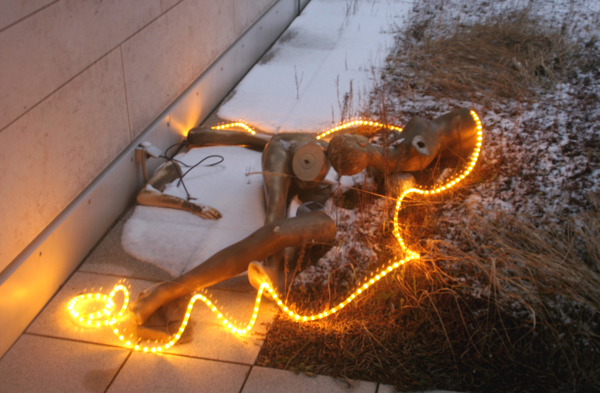 Geldscke Kunstinstallation von Uwe Knietsch