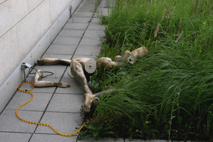 Geldscke Kunstinstallation von Uwe Knietsch